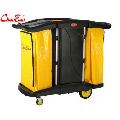 D-011-2B/C Room Service Cart Hotel Cleaning Cart with cover